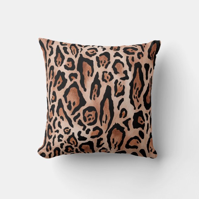 Leopard-Druckmuster Kissen (Vorderseite)