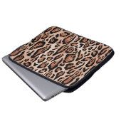 Leopard-Druckmuster Laptopschutzhülle (Vorne Knopf)