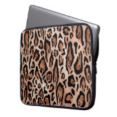 Leopard-Druckmuster Laptopschutzhülle (Vorderseite Links)