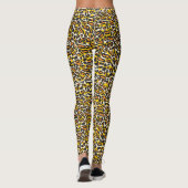 Leopard-Druckmuster Leggings (Rückseite)
