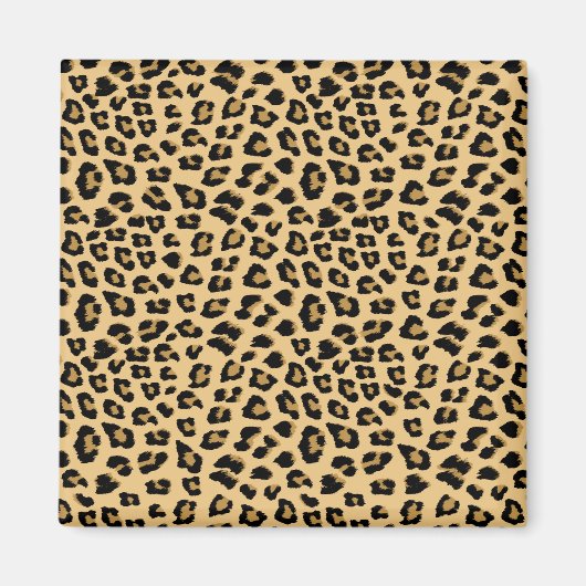 Leopard-Druckmuster Magnet (Vorne)