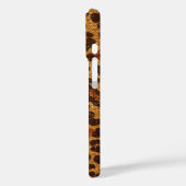 Leopard-Druckmuster mit Gold-Glitzer Case-Mate iPhone Hülle (Rückseite / Links)