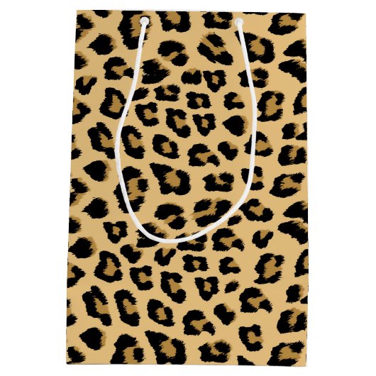 Leopard-Druckmuster Mittlere Geschenktüte (Rückseite)