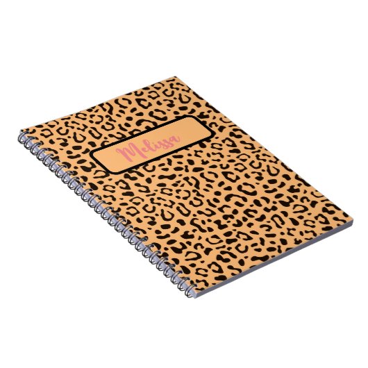 Leopard-Druckmuster Notizblock (Rechte Seite)