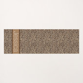 Leopard Druckmuster Personalisiert Yogamatte (Rückseite (Horizontal))