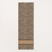 Leopard Druckmuster Personalisiert Yogamatte (Rückseite)