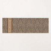 Leopard Druckmuster Personalisiert Yogamatte (Vorderseite (Horizontal))