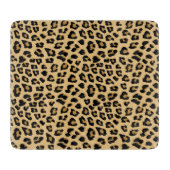 Leopard-Druckmuster Schneidebrett (Vorderseite)