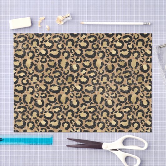 Leopard-Druckmuster Seidenpapier (Handwerk)