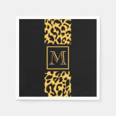 Leopard-Druckmuster Serviette (Vorderseite)