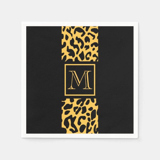 Leopard-Druckmuster Serviette (Vorderseite)