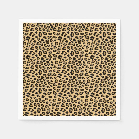 Leopard-Druckmuster Serviette (Vorderseite)
