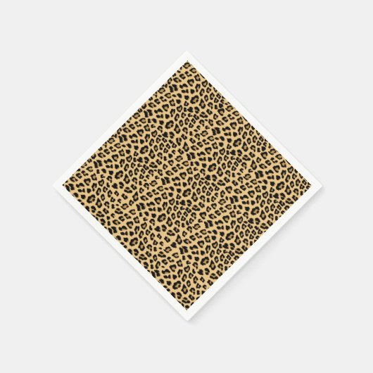Leopard-Druckmuster Serviette (Ecke)