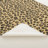 Leopard-Druckmuster Sherpadecke (3/4)