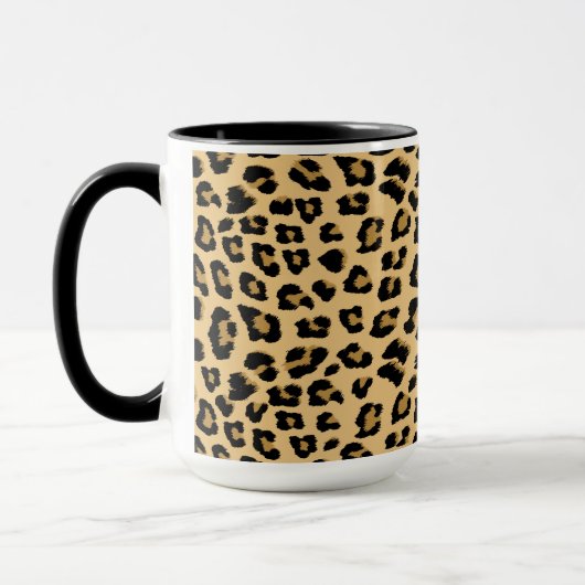 Leopard-Druckmuster Tasse (Links)