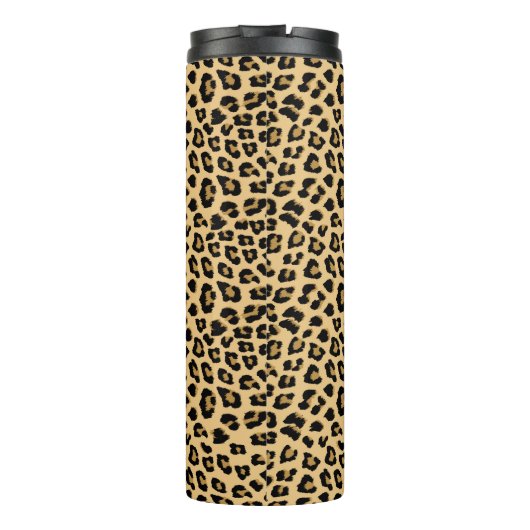 Leopard-Druckmuster Thermosbecher (Rückseite)