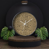Leopard-Druckmuster Uhr