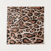Leopard-Druckmuster Wandteppich (Vorderseite (Horizontal))