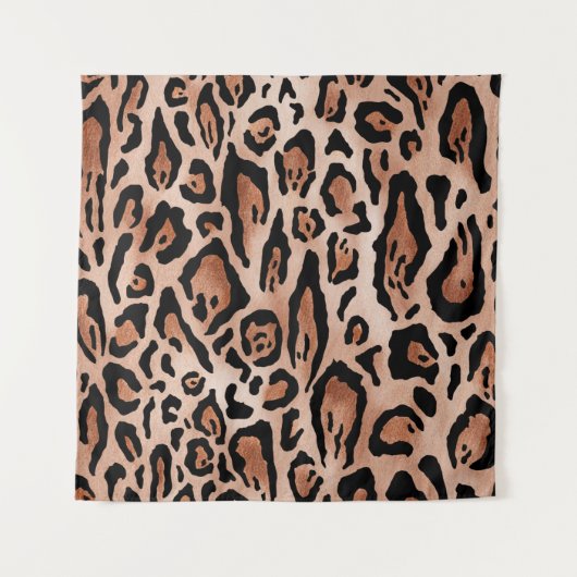 Leopard-Druckmuster Wandteppich (Vorderseite)