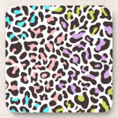 Leopard-Druckpaste Getränkeuntersetzer (Vorderseite)