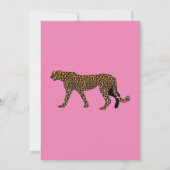 Leopard-Druckplatte Einladung (Rückseite)