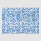 Leopard druckt blau und weiß seidenpapier (Vorderseite)