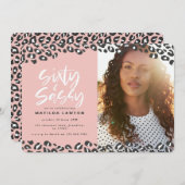 Leopard druckt sechzig und sassy 60. Geburtstag Fo (Vorne/Hinten)