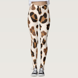 Leopard druckt Yogahose Leggings