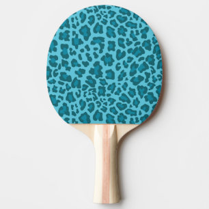 Leopard Drucktöne von Blau Tischtennis Schläger