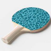 Leopard Drucktöne von Blau Tischtennis Schläger (Vorderseite)