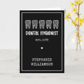 Leopard-Druckzähne für Dentalhygiene Karte (Gelbe Blume)