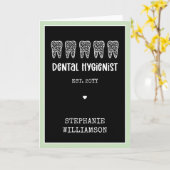 Leopard-Druckzähne für Dentalhygiene Karte (Gelbe Blume)