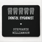 Leopard-Druckzähne für Dentalhygiene Mousepad (Vorne)