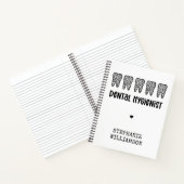 Leopard-Druckzähne für Dentalhygiene Notizblock (Innenseite)