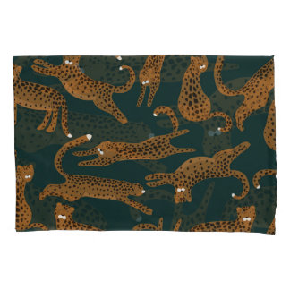 Leopard Dschungel: Tierprint Vintage. Kissenbezug