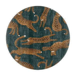 Leopard Dschungel: Tierprint Vintage. Schneidebrett