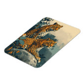 Leopard-Dschungel: Vintag Magnet (Linke Seite)