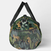 Leopard-Dschungelwald-Illustration Nahtloses Muste Duffle Bag (Rechts)