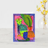 Leopard durch Jullien Jollon, Alter 12 Karte (Gelbe Blume)
