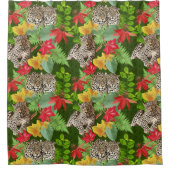 Leopard Duschvorhang (Vorderseite)