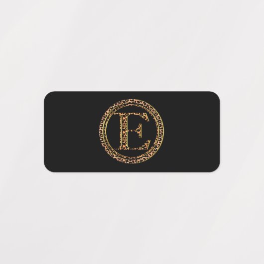 Leopard E Etiketten (Design 2)