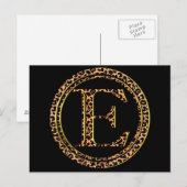 Leopard E Postkarte (Vorne/Hinten)