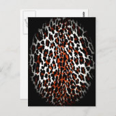 "Leopard Egg" Postkarte (Vorne/Hinten)