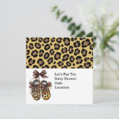 Leopard einladung (Stehend Vorderseite)