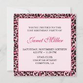 Leopard Einladung (Vorderseite)