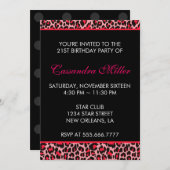 Leopard Einladung (Vorne/Hinten)