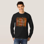 Leopard Eins dankbar Mimi gesegnet Mimi fällt Dank T-Shirt (Vorne ganz)