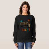 Leopard Eins Dankbarer Kindergartenlehrer Erntedan Sweatshirt (Vorne ganz)
