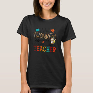 Leopard Eins Dankbarer Kindergartenlehrer Erntedan T-Shirt
