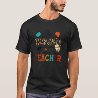 Leopard Eins Dankbarer Kindergartenlehrer Erntedan T-Shirt
